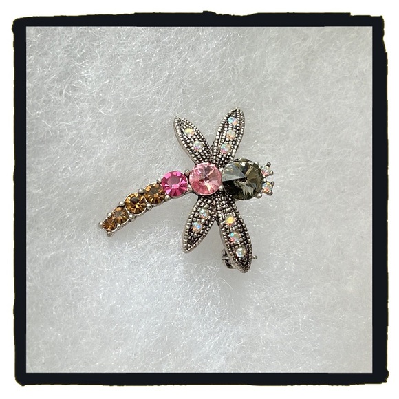 💕Beautiful Vintage Dragonfly Brooch / Pin💕 - Picture 6 of 9